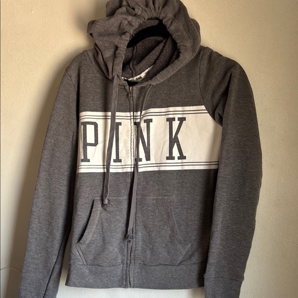 PINK Victoria's Secret Gray Hoodie - Picture 2 of 6